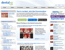 Tablet Screenshot of forum.dentalxp.com